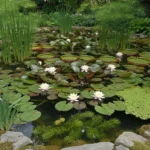 Plantes de bassin : on ne choisit pas une plante mais une zone 5 un bassin de jardin avec de nombreuses plantes aquatiques