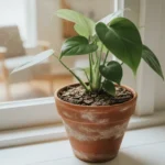 Éliminer les moucherons de tes plantes 3 Plante d'intérieur en pot dont la surface du terreau est sèche, condition qui empêche les moucherons
